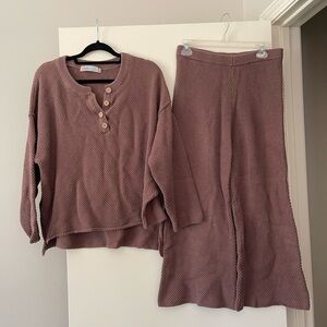Free People Knit Henley Set
